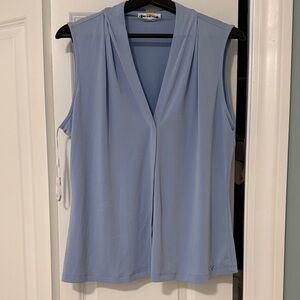 Calvin Klein Light Blue Sleeveless Blouse
